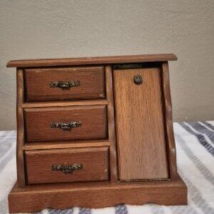 JEWELRY WOODEN ORGANIZER & MUSICAL BOX